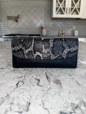 Coach Black Snakeskin Wallet